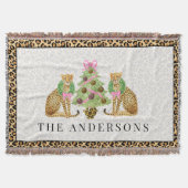 Leopard Christmas Deken (Voorkant)