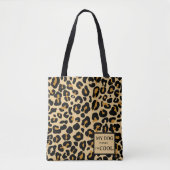 Leopard Classic Moderne Cheetah Trendy Hond Custom Draagtas (Voorkant)