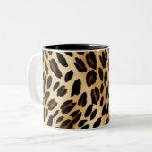 Leopard Coffee Mok: Chique Kantoor Mok (Voorkant links)