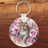 Leopard Cub & Rozen Sleutelhanger (Voorkant)
