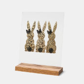 Leopard Cute Bunny Bow Funny Christian Easter Day  (Angle)