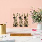 Leopard Cute Bunny Bow Funny Christian Easter Day  (Mariage)