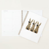 Leopard Cute Bunny Bow Funny Christian Easter Day  (Devant avec enveloppe)