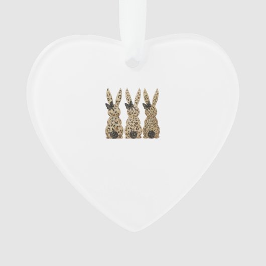 Leopard Cute Bunny Bow Funny Christian Easter Day  (devant)