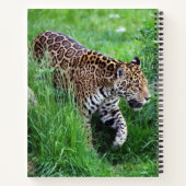 Leopard dans l'herbe Carnet spiral (Dos)