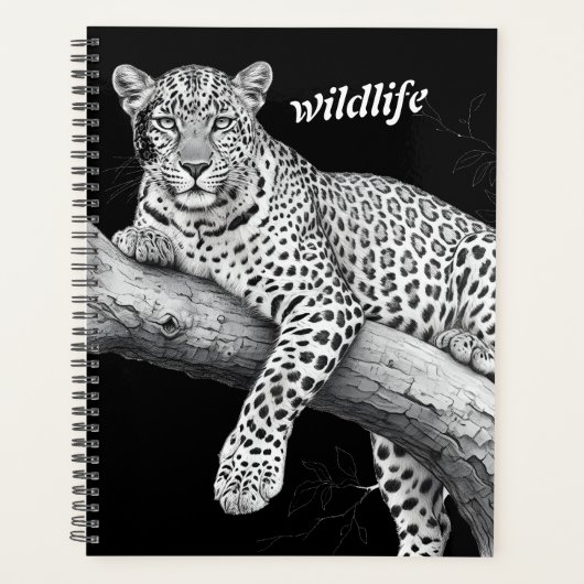 Léopard de minuit, illustration de faune et flore (Devant)