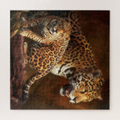 LEOPARD " DE WILDE NACHT " LEGPUZZEL (Horizontaal)