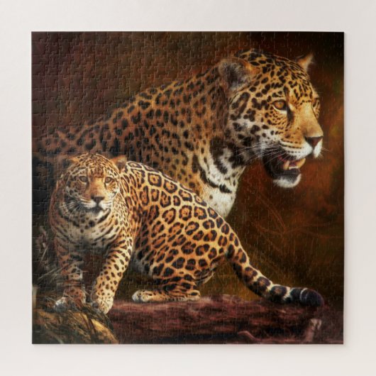 LEOPARD " DE WILDE NACHT " LEGPUZZEL (Verticaal)