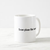 Léopard des neiges - tasses d'art animal (Devant droit)