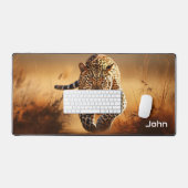Leopard Design Desk Mat - Un cadeau réfléchi (Clavier et souris)