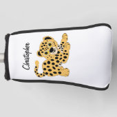Leopard Design Personalised Golfheadcover (Voorkant)