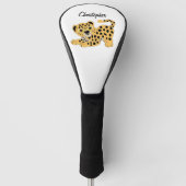 Leopard Design Personalised Golfheadcover (Voorkant)