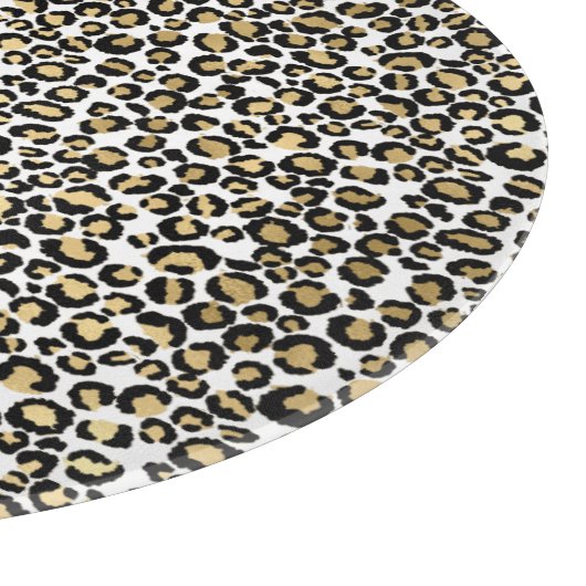 LEOPARD DIERAFDRUKSPOOR SNIJPLANK (Hoek)