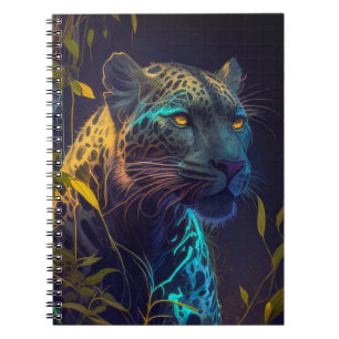 Leopard Dierenportret Schilderij Wildlife Outdoors Notitieboek