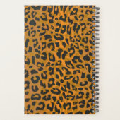 Leopard Dierenprint Kunst gepersonaliseerd Planner (Achterkant)