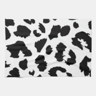 LEOPARD DIERLIJKE AFDRUKKING THEEDOEK