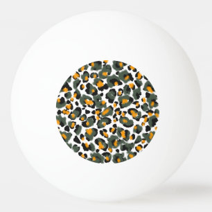 Leopard Dierlijke Print Textuur Achtergrond Pingpongballen