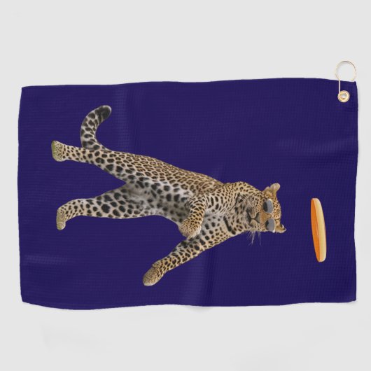 Leopard Disc Golf Handdoek (Horizontaal)