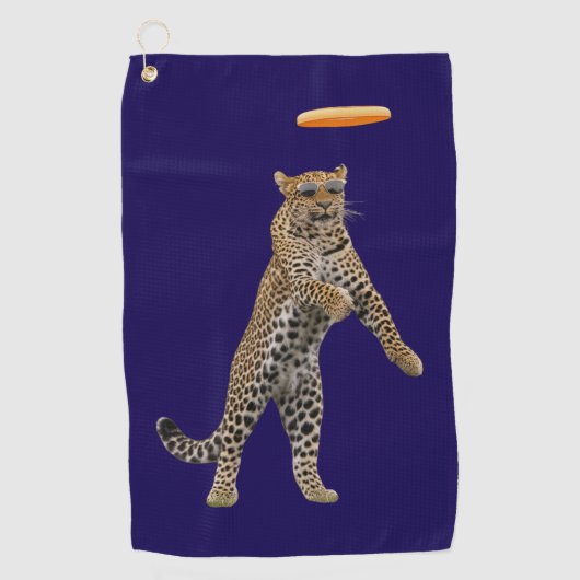 Leopard Disc Golf Handdoek (Voorkant)