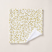 Leopard d'or, Parties scintillant d'or, Empreinte (Gant de toilette)