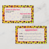 Léopard d'orange de rendez-vous de salon de (Devant / Derrière)