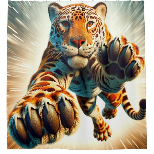 Leopard Douchegordijn (Voorkant)