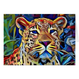 Léopard d'yeux bleus