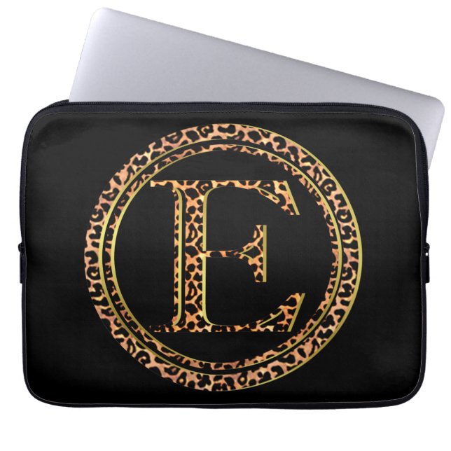 leopard E Laptop Sleeve (Voorkant)