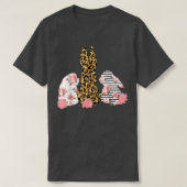 Leopard Easter Bunny Rabbit Paasdag T-shirt (Design voorkant)