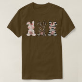 Leopard Easter Bunny Rabbit Trio Cute Easter T T-shirt (Design voorkant)