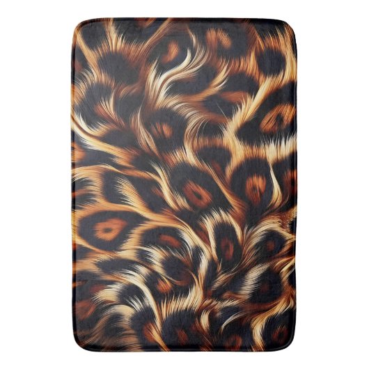 Leopard Edge: voeg exotische flair toe aan uw douc Badmat (Voorkant Verticaal)