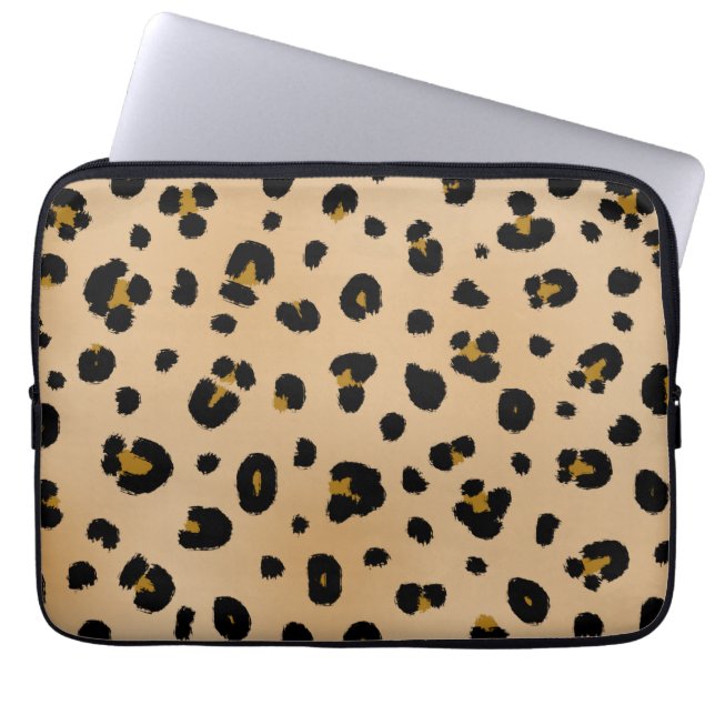 Leopard Electronics Bag Laptop Sleeve (Voorkant)