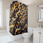 Leopard Elegance: een dekbed dat het Show steelt Douchegordijn (In situ)
