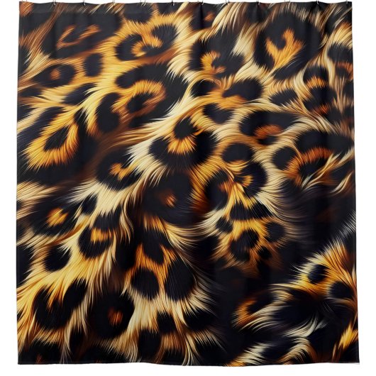 Leopard Elegance: een dekbed dat het Show steelt Douchegordijn (Voorkant)