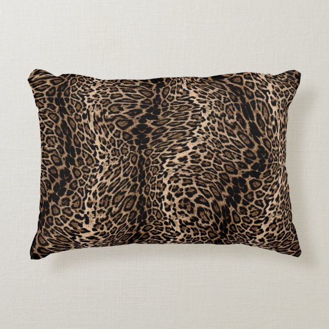 Leopard Elegant print Cushion Set Accent Kussen (Voorkant)