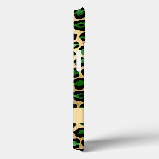 Leopard emerald green gold cheetah patroonnaam Case-Mate iPhone case (Achterkant / Rechts)
