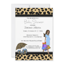 Leopard en Blue Print African American mammie