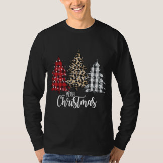 Leopard en Buffalo Pset Land Christma T-shirt