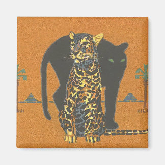 Leopard en Panther Magneet
