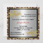 Léopard et invitation chaud de partie de (Dos)