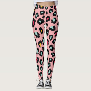 Leopard Exotic: Kleurrijke naadloze plezier. Leggings