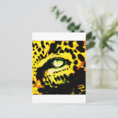 Leopard Eye Briefkaart (Staand voorkant)
