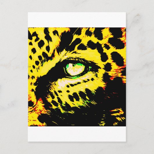 Leopard Eye Briefkaart (Voorkant)