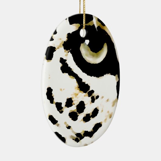 Leopard Eye Keramisch Ornament (Rechts)