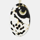 Leopard Eye Keramisch Ornament (Links)