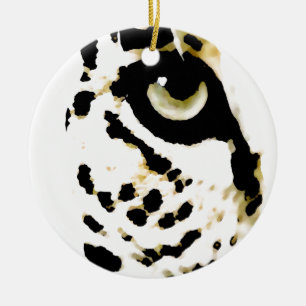 Leopard Eye Keramisch Ornament