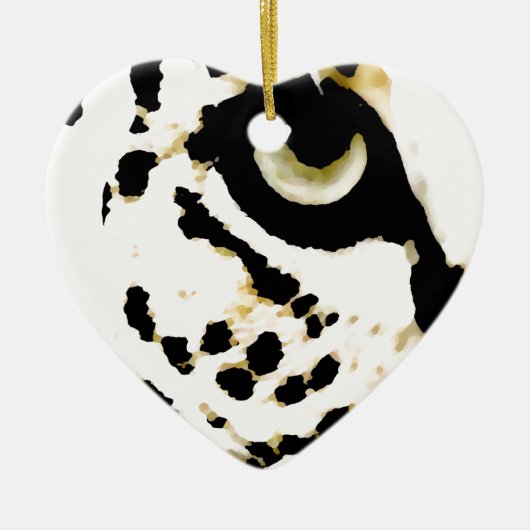 Leopard Eye Keramisch Ornament (Voorkant)