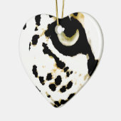 Leopard Eye Keramisch Ornament (Links)