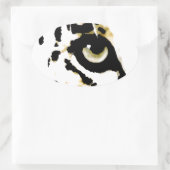 Leopard Eye Ovale Sticker (Tas)