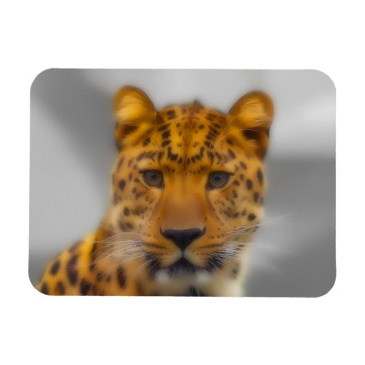 Leopard Face Magneet (Horizontaal)